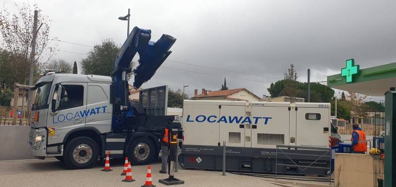 Locawatt Hérault location groupes électrogène chantier urbain astreinte H24