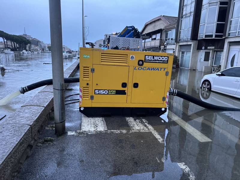 Occitanie inondation pompage urgence route inondée Locawatt location 
