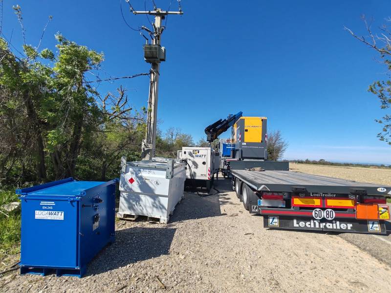 Locawatt Énergie mobile Occitanie Prestation clé en main location générateurs et cuve carburant