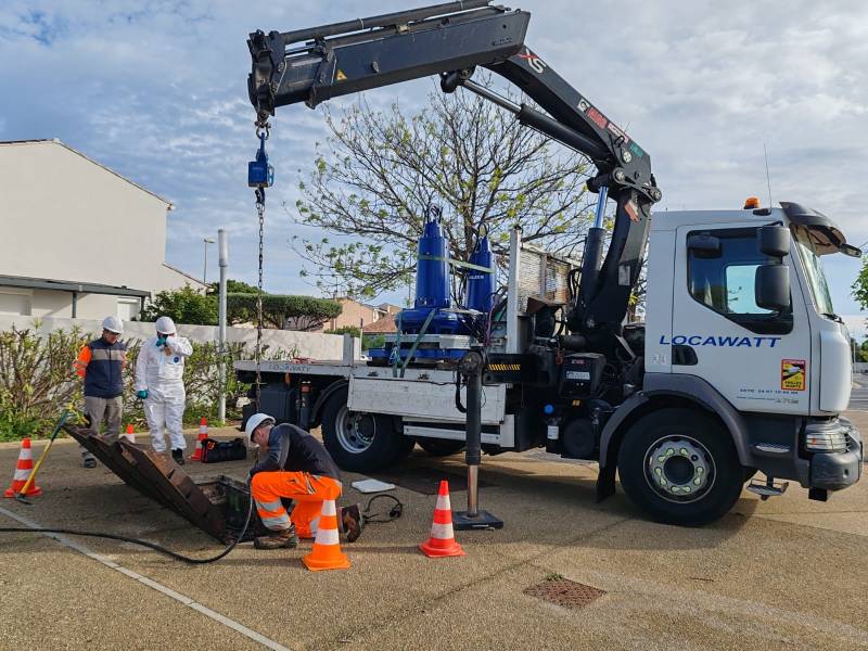 location solution de pompage eaux usées et chargées aux alentours Sète, Portet-sur-Garonne Riom